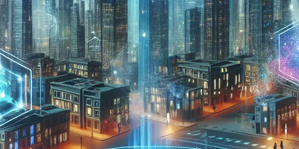 未来科技城市，虚拟世界中的人性冲突与探索。